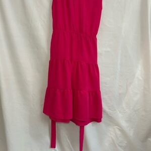 Monteau Pink Tiered Ruffled Sundress